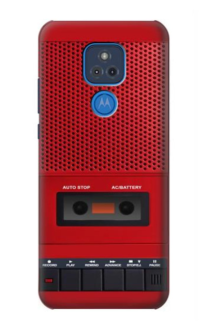 S4073 Vintage Red Cassette Player Graphic Case For Motorola Moto G Play (2021)