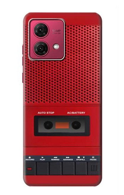 S4073 Vintage Red Cassette Player Graphic Case For Motorola Moto G84