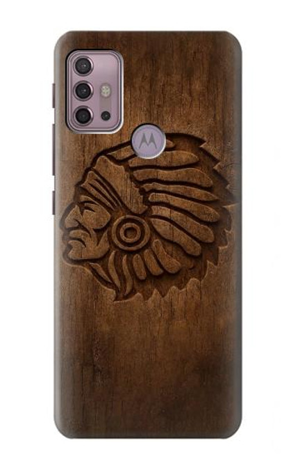 S4035 Native American Wood Carving Case For Motorola Moto G30, G20, G10