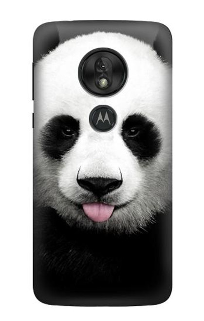 S4049 Cute Panda Stick Out Tongue Case For Motorola Moto G7 Power