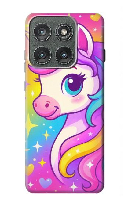 S4057 Cute Unicorn Cartoon Case For Motorola Edge (2025)