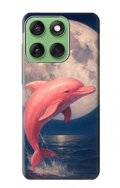S4045 Dolphin Moon Night Case For Motorola Edge 60