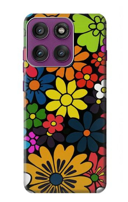 S4043 Colorful Flowers Cartoon Case For Motorola Edge 60 Pro
