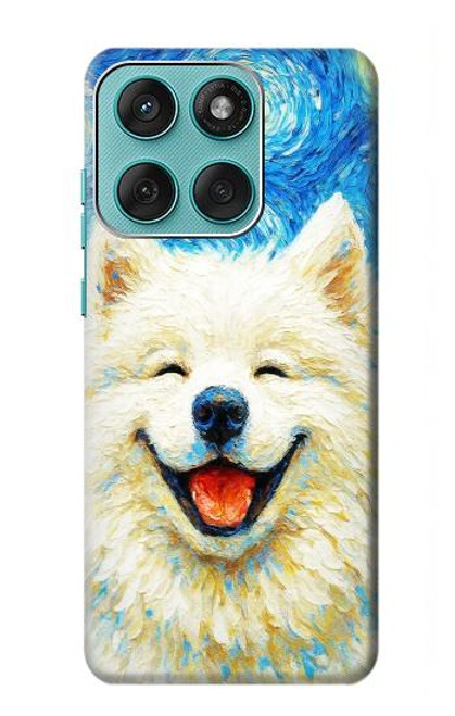 S4064 Smile Dog Van Gogh Starry Night Case For Motorola Edge 60 Fusion