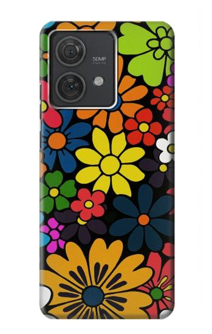 S4043 Colorful Flowers Cartoon Case For Motorola Edge 40 Neo