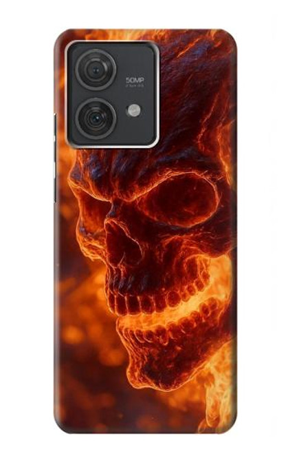 S4062 Fire Skull Case For Motorola Edge 40 Neo