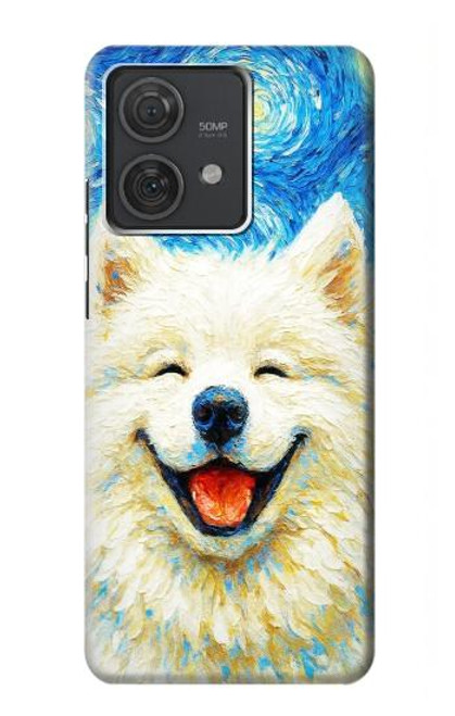 S4064 Smile Dog Van Gogh Starry Night Case For Motorola Edge 40 Neo