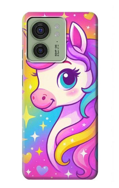 S4057 Cute Unicorn Cartoon Case For Motorola Edge (2023), Edge 40