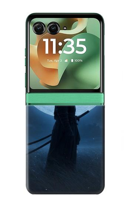 S4034 Samurai Moon Night Case For Motorola Razr 60, Razr 2025