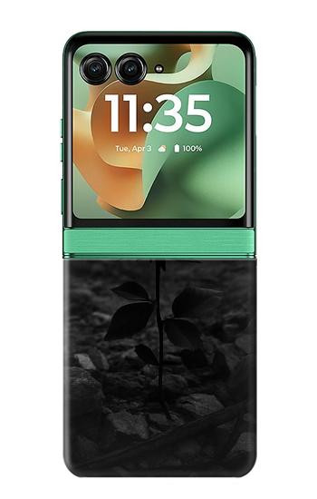 S4048 Red Rose Ruins Case For Motorola Razr 70+,60+, Razr+ (2026, 2025, 2024)