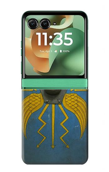 S4052 Blue Roman Shield Case For Motorola Razr 70+,60+, Razr+ (2026, 2025, 2024)