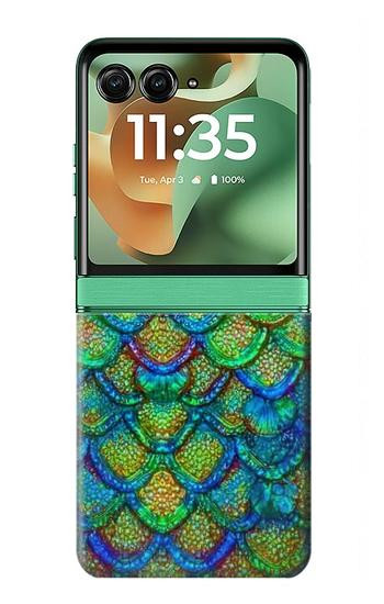 S4071 Colorful Mermaid Scale Case For Motorola Razr 70+,60+, Razr+ (2026, 2025, 2024)