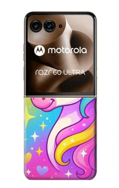 S4057 Cute Unicorn Cartoon Case For Motorola Razr 60 Ultra, Razr Ultra 2025