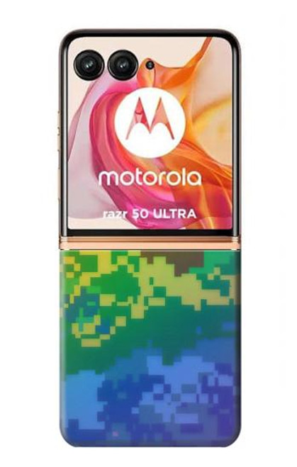 S4047 LGBTQ Camouflage Case For Motorola razr+ 2024, Motorola Razr 50 Ultra