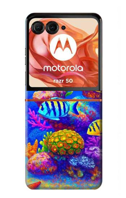S4058 Colorful Aquarium Case For Motorola razr 2024, Motorola Razr 50