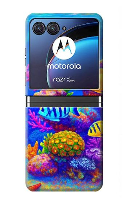 S4058 Colorful Aquarium Case For Motorola Razr 40 Ultra