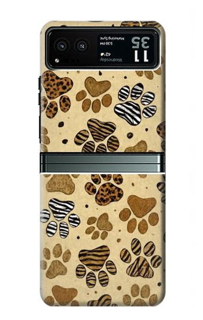 S4032 Wild Animal Paw Foot Print Case For Motorola Razr 40