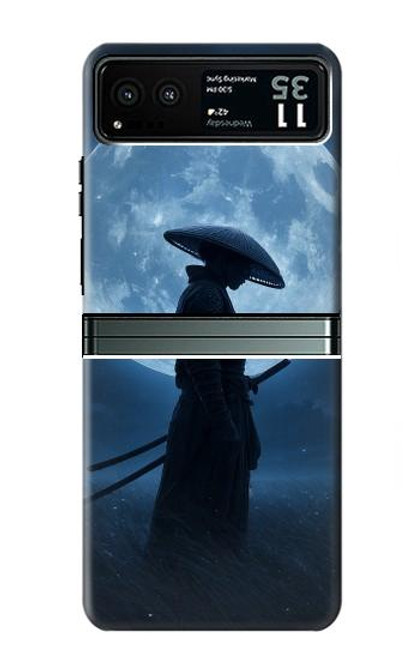 S4034 Samurai Moon Night Case For Motorola Razr 40