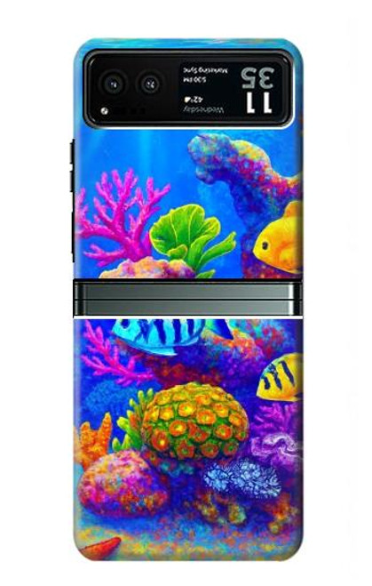 S4058 Colorful Aquarium Case For Motorola Razr 40