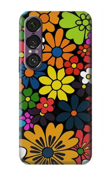 S4043 Colorful Flowers Cartoon Case For Sony Xperia 1 VII