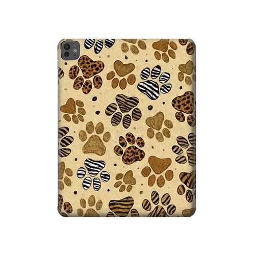 S4032 Wild Animal Paw Foot Print Hard Case For iPad Pro 13 (2024,2025), Air 13 2026