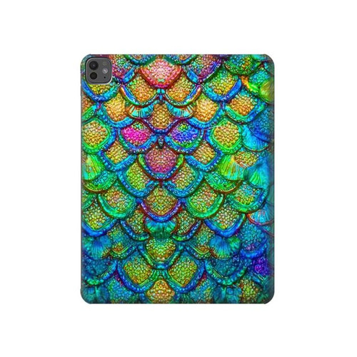 S4071 Colorful Mermaid Scale Hard Case For iPad Pro 13 (2024,2025), Air 13 2026
