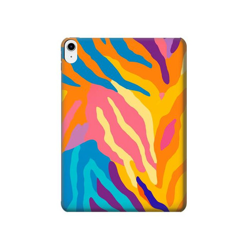 S4037 Colorful Zebra Pattern Hard Case For iPad 10.9 (2025,2022)