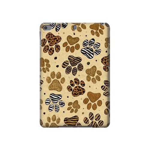 S4032 Wild Animal Paw Foot Print Hard Case For iPad mini 4, iPad mini 5, iPad mini 5 (2019)