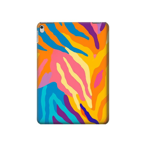 S4037 Colorful Zebra Pattern Hard Case For iPad 9.7 (2017,2018), iPad 6, iPad 5