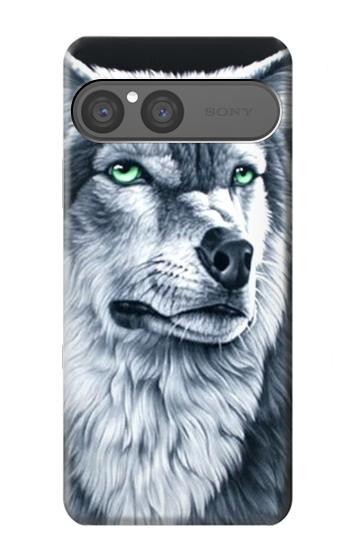 S0123 Grim White Wolf Case For Sony Xperia 10 VII