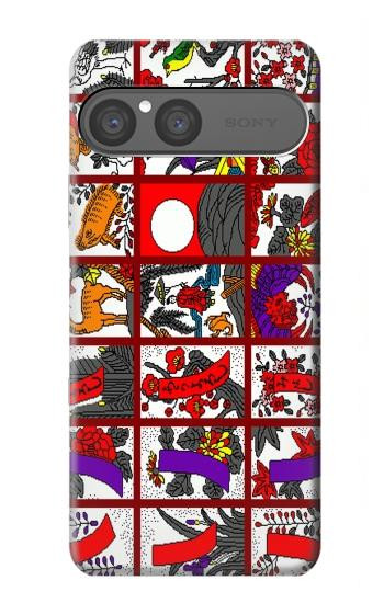 S1923 Hanafuda Japanese Flower Card Case For Sony Xperia 10 VII, 10 VIII