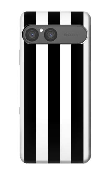 S2297 Black and White Vertical Stripes Case For Sony Xperia 10 VII
