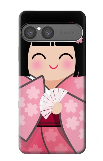 S3042 Japan Girl Hina Doll Kimono Sakura Case For Sony Xperia 10 VII