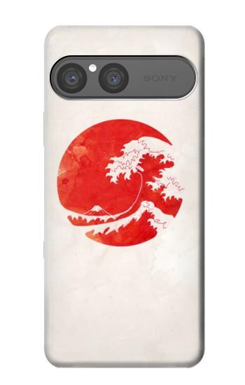 S3237 Waves Japan Flag Case For Sony Xperia 10 VII, 10 VIII