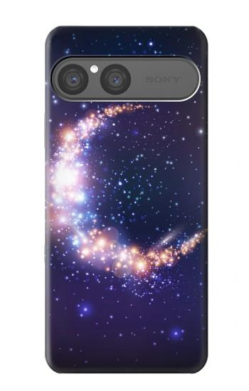 S3324 Crescent Moon Galaxy Case For Sony Xperia 10 VII, 10 VIII