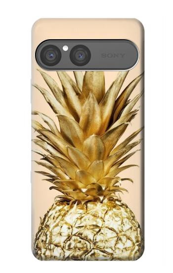 S3490 Gold Pineapple Case For Sony Xperia 10 VII, 10 VIII