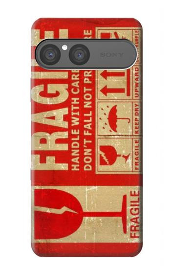 S3552 Vintage Fragile Label Art Case For Sony Xperia 10 VII, 10 VIII