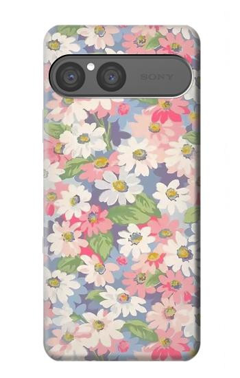 S3688 Floral Flower Art Pattern Case For Sony Xperia 10 VII, 10 VIII