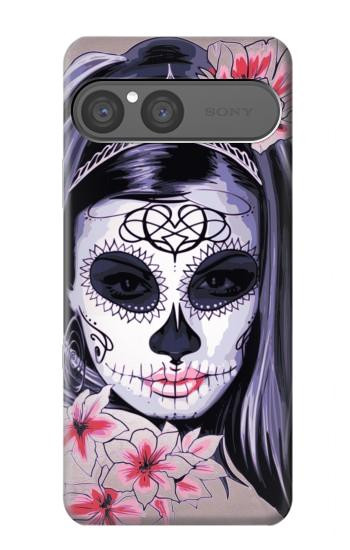 S3821 Sugar Skull Steam Punk Girl Gothic Case For Sony Xperia 10 VII