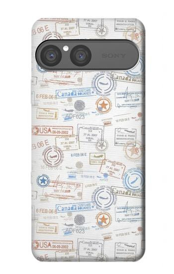 S3903 Travel Stamps Case For Sony Xperia 10 VII, 10 VIII