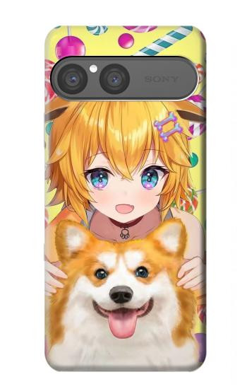 S3918 Baby Corgi Dog Corgi Girl Candy Case For Sony Xperia 10 VII