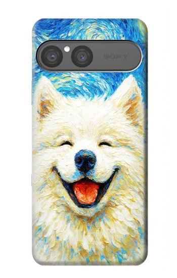 S4064 Smile Dog Van Gogh Starry Night Case For Sony Xperia 10 VII, 10 VIII