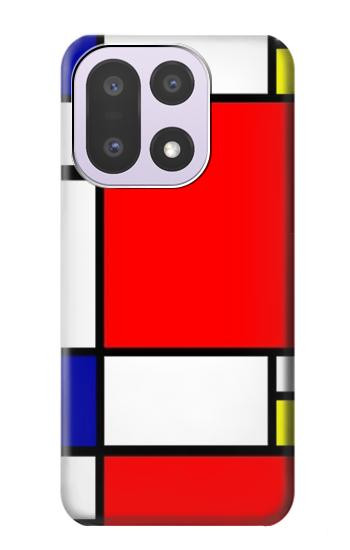 S0157 Composition Red Blue Yellow Case For OnePlus 15