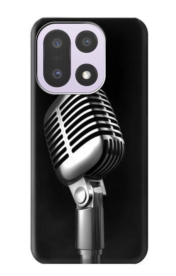 S1672 Retro Microphone Jazz Music Case For OnePlus 15