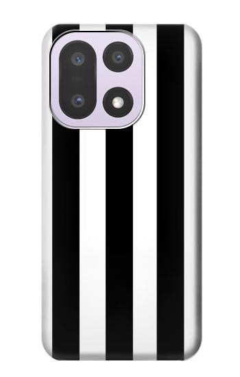 S2297 Black and White Vertical Stripes Case For OnePlus 15