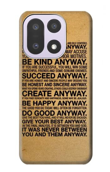 S2513 Mother Teresa Anyway Quotes Case For OnePlus 15