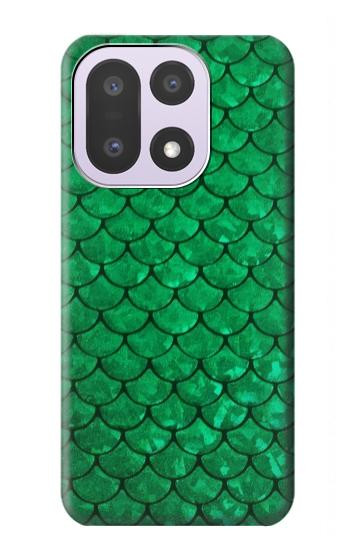 S2704 Green Fish Scale Pattern Graphic Case For OnePlus 15