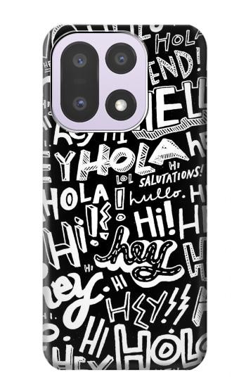 S2744 Hey Hi Hello Art Pattern Case For OnePlus 15