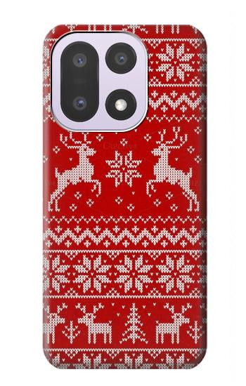 S2835 Christmas Reindeer Knitted Pattern Case For OnePlus 15