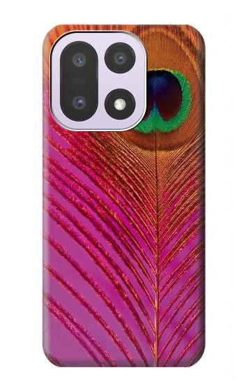 S3201 Pink Peacock Feather Case For OnePlus 15